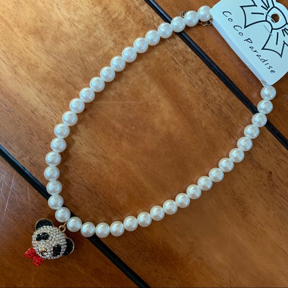 Co Co Paradise Jewelry - Panda & Pearls Necklace